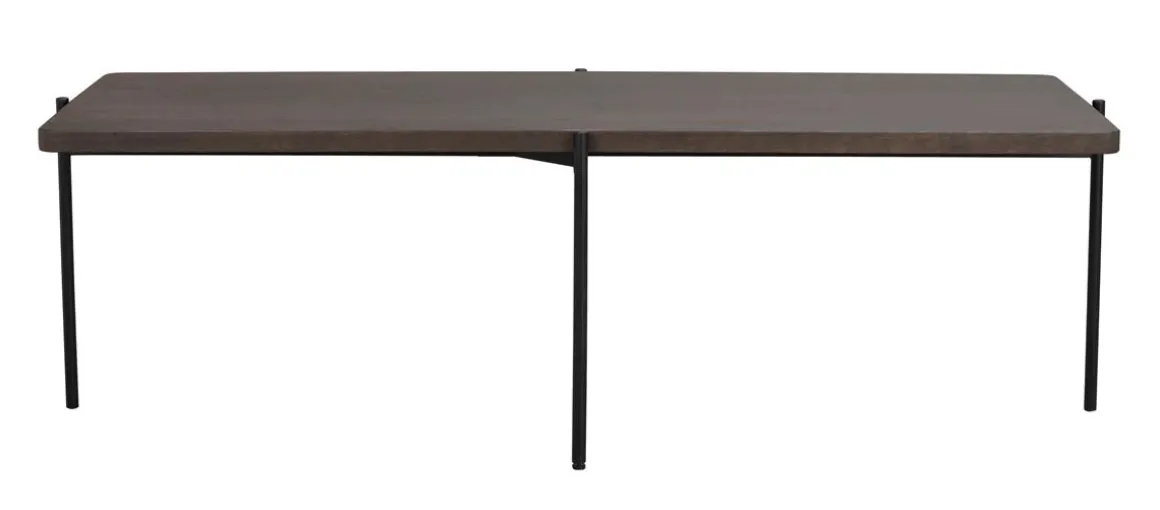 SHELTON SOFFBORD BRUN/SVART 145cm