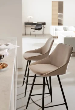 SIERRA BARSTOL SAMMET BEIGE/SVART