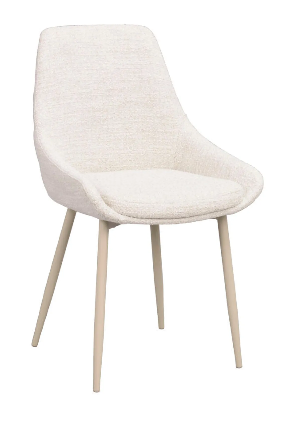 Sierra stol ljusbeige tyg/beige metallben