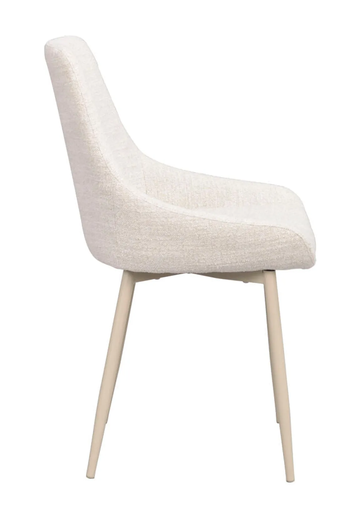 Sierra stol ljusbeige tyg/beige metallben