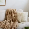 Stripy Pläd Toffee 180x120 cm.