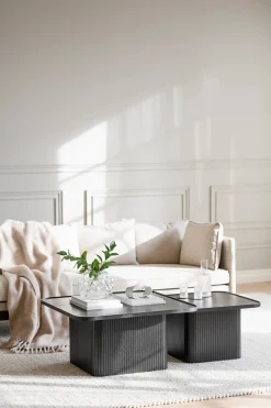 SULLIVAN SOFFBORD SVART 80X80