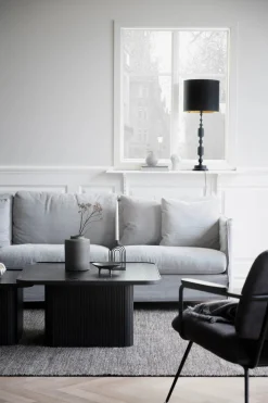 SULLIVAN SOFFBORD SVART 80X80
