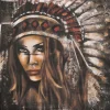 Tavla Tiva 100x100, canvas print