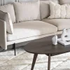 Yumi soffbord ovalt 130x65 brun ek