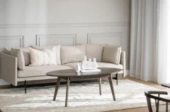 Yumi soffbord ovalt 130x65 brun ek